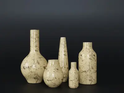 Collection Of 10  High Detailed Vase 3D model