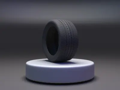 TIRE-Simple tire Low-poly 3D model