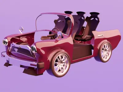 Vintage car Free 3D model buy