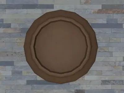 Clay Pots Low-poly 3D model