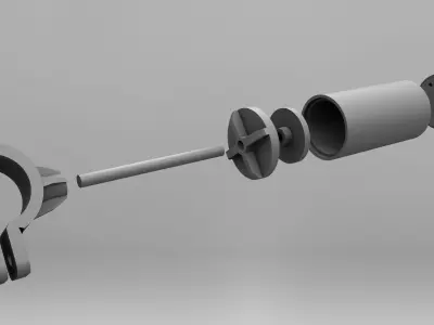 3D printable RC Shock Absorbers - Dampers 3D print model