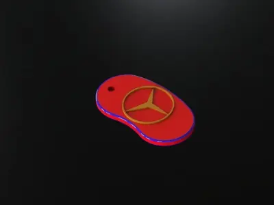 Mercedes pendant for 3D printing 3D print model
