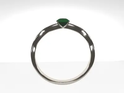 Emerald Ring Free 3D model