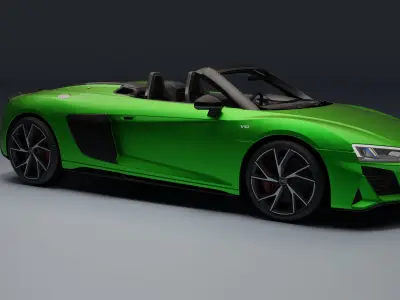 Audi R8 Spyder Low-poly 3D model buy