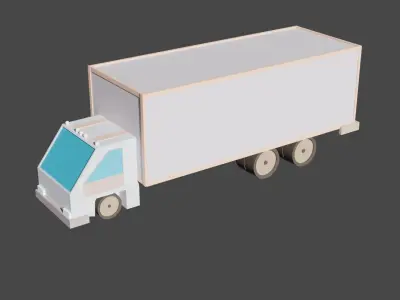 TRUCK Low-poly 3D model
