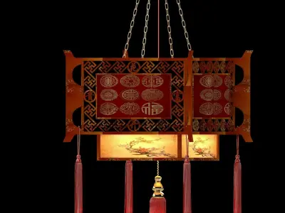 Chinese palace lantern  3D model