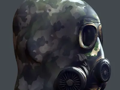 Helmet 3d model military combat Military Low-poly Low-poly  Low-poly 3D model 4