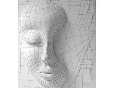 Decorative panel face 4 3D model