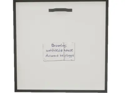 Picture Frame - House Low-poly 3D model