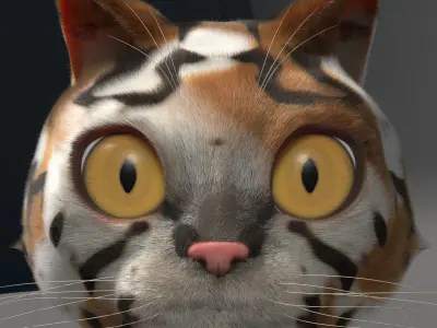 Real and Mythical Cat Eyes 3D model