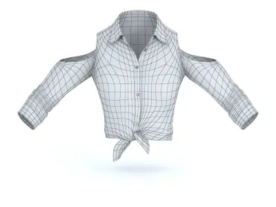 Women Shirt 3 Low-poly 3D model