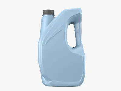 Plastic canister 4L Low-poly 3D model