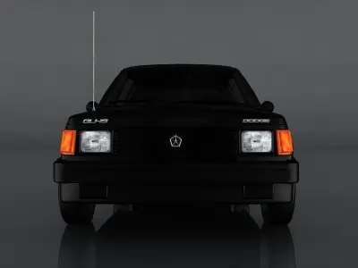 Dodge Shelby Omni Low-poly 3D model