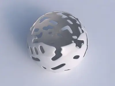 Bowl spheric with smooth cuts 3D print model