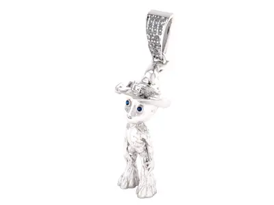 WOODEN CARTOON CHARACTER PENDANT 3D PRINTABLE MODEL  3D print model