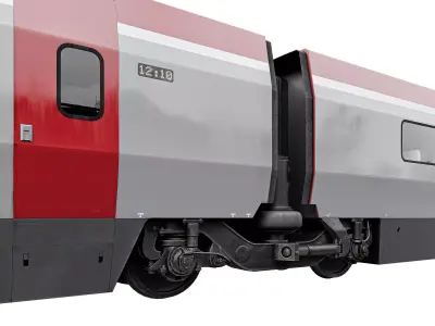 TGV PBKA THALYS-Wagon 3D model