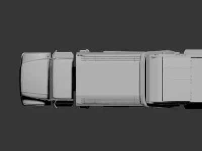 3D model of a garbage truck 3D model