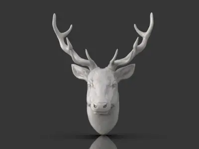 Deer Head 3D print model