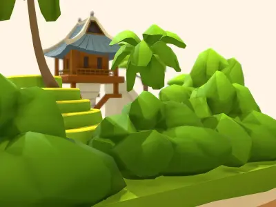 Polygon World - Vietnam Free low-poly 3D model