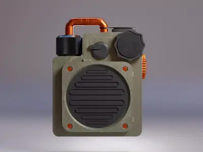 Retro Pocket Speaker Free 3D model