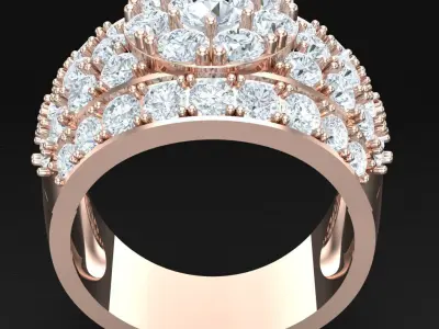 Luxury Men Rings Designs 4MR059 3D print model