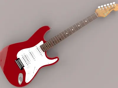 fender stratocaster 3D model