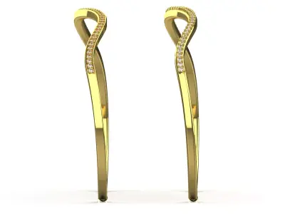 Yellow Gold stl 3dm Bracelets with Different Cuts bg0053 3D print model