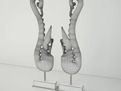 Wood Thai Naga 3D model