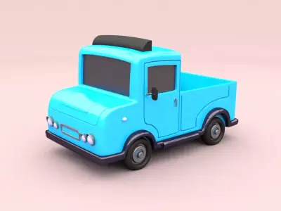 Cartoon Truck Free 3D model
