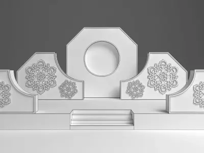 Wedding Stage 3D model