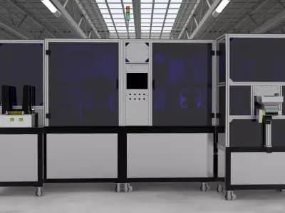 Tray curing automatic loading and unloading machine 3D model