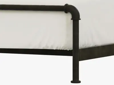 RH Teen Finlay Platform Bed 3D model