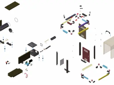 MIDI TOWER AIR COMPRESSOR 3D model