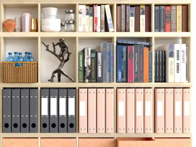 Wardrobe with lots of decor 3D model