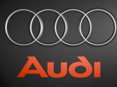 Audi Logo 3D model by nethujasasmira