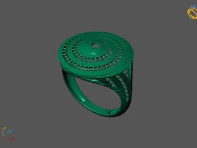 Fancy Womens Rings Plain Rings Ready STL 3DM Models Rings 3D print model 44