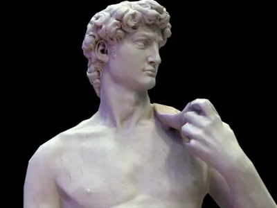 David - Michelangelo - Low-poly 3D model