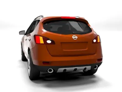 NISSAN MURANO 2009 LOWPOLY Low-poly 3D model