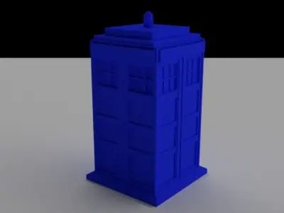 Police Box Tardis Free 3D print model
