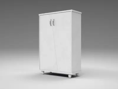 Crystal Furnitech Shoe Rack painted  Low-poly 3D model