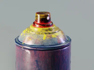 Spray Can Dirt Low-poly 3D model