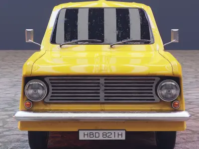 Bedford 1982 HA 110  Low-poly 3D model