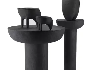 Decorative Wing Mini Coffee Set by 101 Copenhagen 3D model