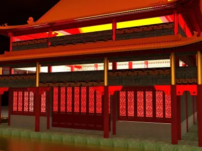 Chinese house 3D model shop