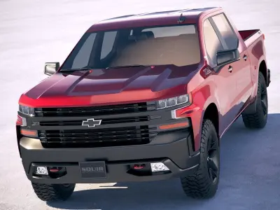 Chevrolet Silverado z71 CG 2019 3D model