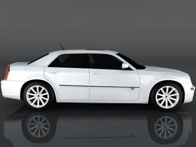 Chrysler 300C SRT Low-poly 3D model