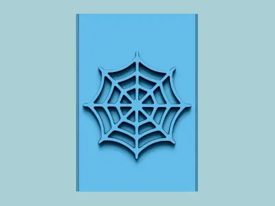 Stamp 48 - Spider Net - Fondant Decoration Maker Toy 3D print model