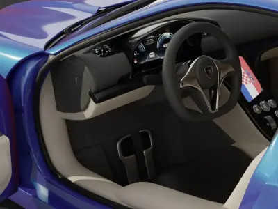 Rimac Concept One 3D Model 3D model