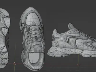 Lacoste Sneakers 3D model