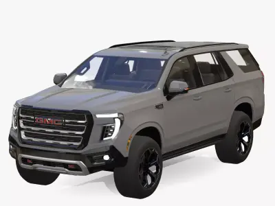 GMC Yukon 2024 2025 Low-poly 3D model